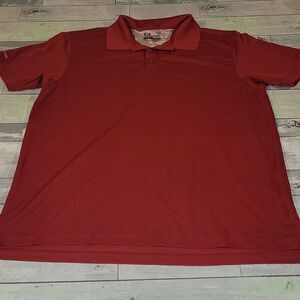 Under Armour Burgundy Polo size Large